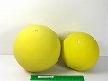 まりつき用天然ゴムまり　黄　6インチ/5インチ